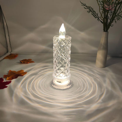 Crystal LED Candle Set – Warm Flickering Glow for Date Nights, Parties & Home Decor