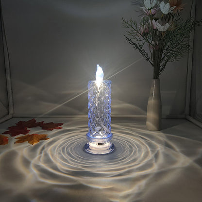 Crystal LED Candle Set – Warm Flickering Glow for Date Nights, Parties & Home Decor