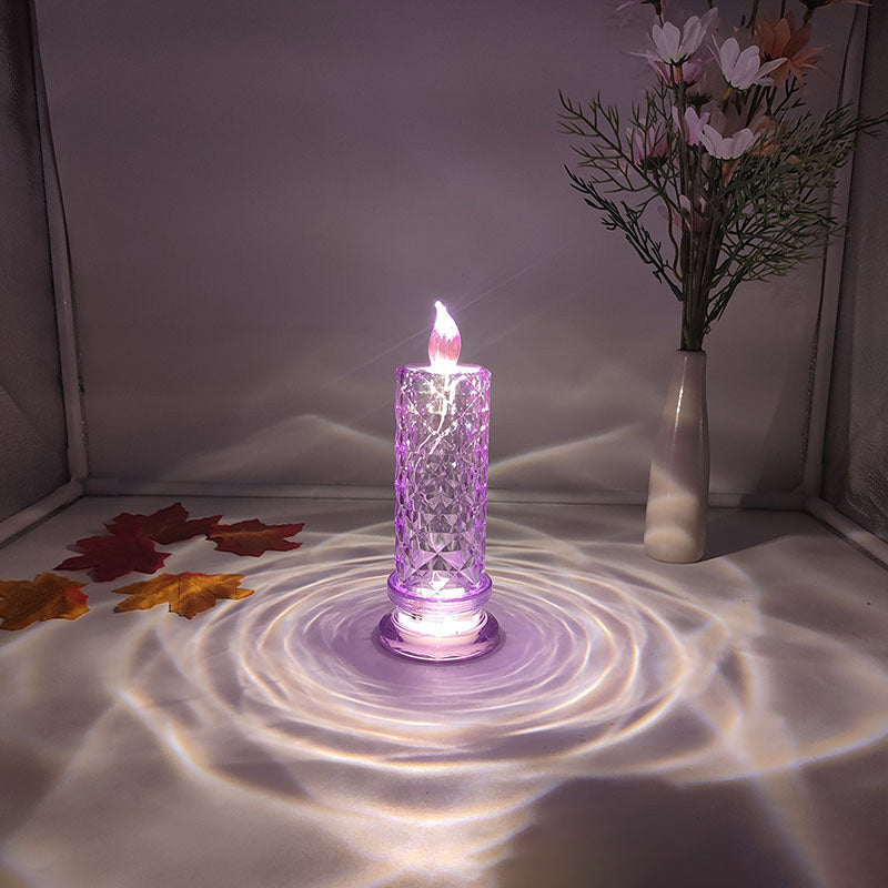 Crystal LED Candle Set – Warm Flickering Glow for Date Nights, Parties & Home Decor