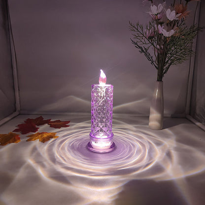 Crystal LED Candle Set – Warm Flickering Glow for Date Nights, Parties & Home Decor