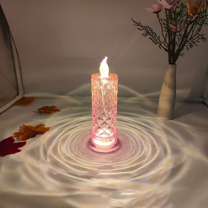 Crystal LED Candle Set – Warm Flickering Glow for Date Nights, Parties & Home Decor