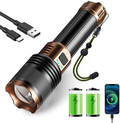 LED Flashlights High Lumens with Ignition Lens