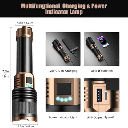 LED Flashlights High Lumens with Ignition Lens