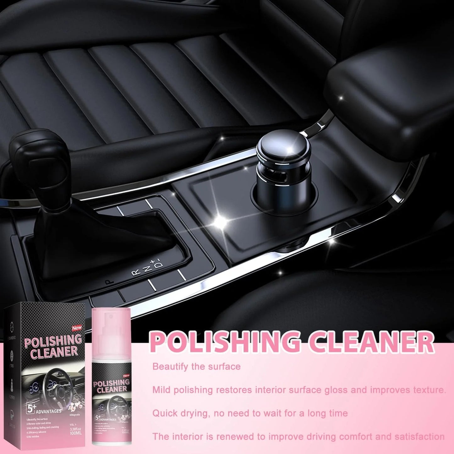 🔥LAST DAY 50% OFF - Polishing Cleaner, Car Interior Cleaner