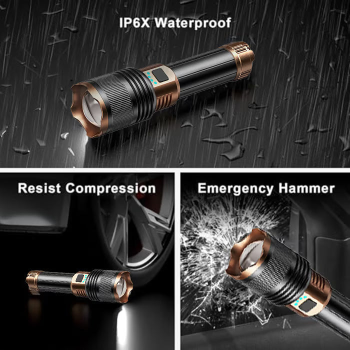 LED Flashlights High Lumens with Ignition Lens