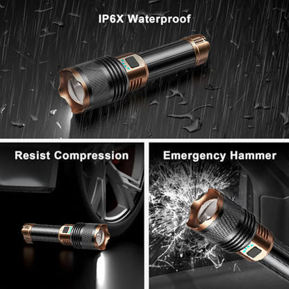 LED Flashlights High Lumens with Ignition Lens