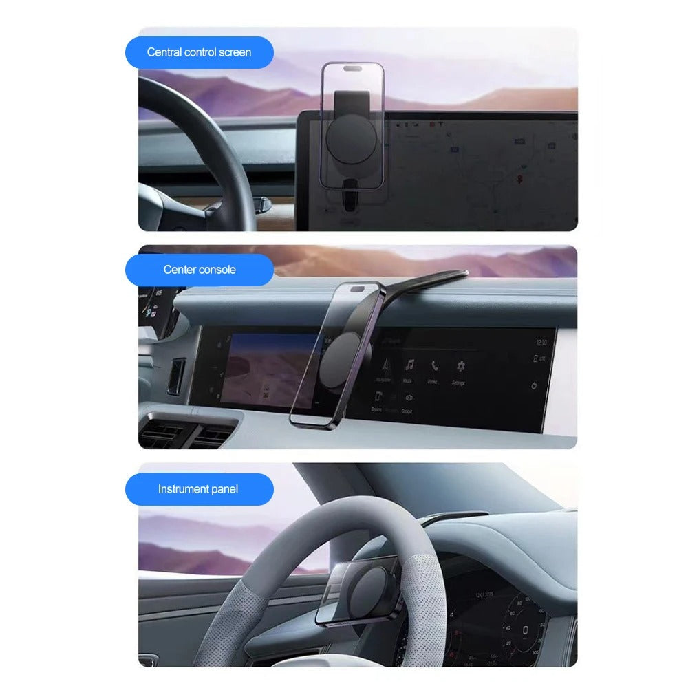 Magnetic Car Mount with Wireless Charging