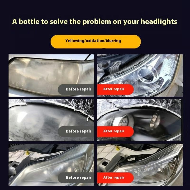 🚘 Automotive Headlamp Restoration Fluid, blurring enhanced crystalline coating refurbisher
