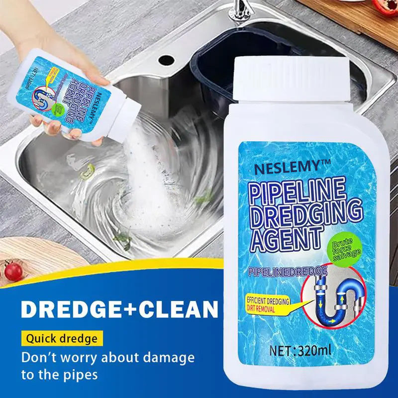NESLEMY™ Upgrade Pipe Dredging Agent for Kitchen and Toilet Pipelines,Dissolves 200+ Blockages and Kills 99% of Bacteria.