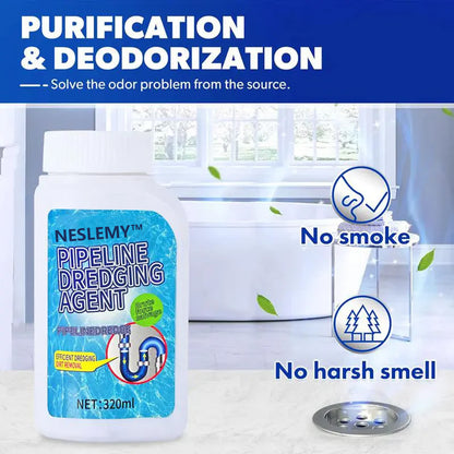 NESLEMY™ Upgrade Pipe Dredging Agent for Kitchen and Toilet Pipelines,Dissolves 200+ Blockages and Kills 99% of Bacteria.